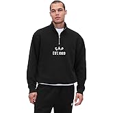 GAP mens Logo Half Zip Drawstring Fleece