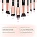 BESTOPE PRO Premium Synthetic Foundation Blending Face Powder Blush Concealers Eye Shadows Make Up Brushes Kit (Pink)