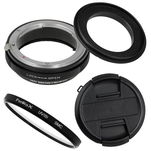 Fotodiox 62MM Macro Reverse Ring Kit with G and DX Type Lens Aperture Control, 52MM Lens Cap and 52MM UV Protector - Compatible with Nikon F-Mount (G-Type) lenses