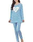 MyFav Girls' Comfy Sleepwear Hearts Shape Pajama