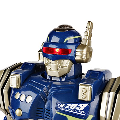 Happkid Remote Control Robot, Electronic Robots for Kids Real Walking Robot with Detachable Weapon and Realistic Sounds