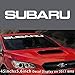 Kaizen Auto White Windshield Sticker Banner Decal Vinyl Rally Window Graphic WRX Custom STI Decal Stripe Sticker for Subaru BRZ Baja Brat Justy Impreza Forester and Any Other Model Style 01