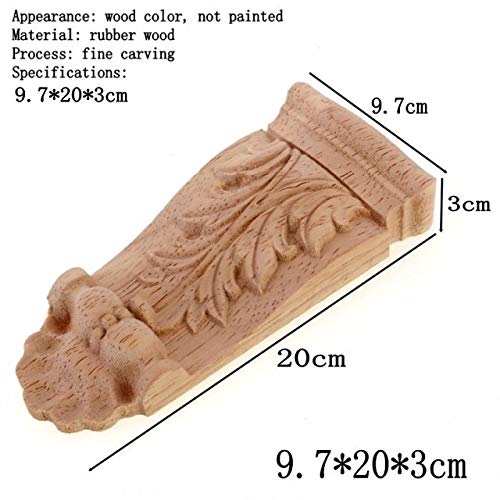 Amazon Com Zamtac Wood Appliques Flower Carving Decals Decorative