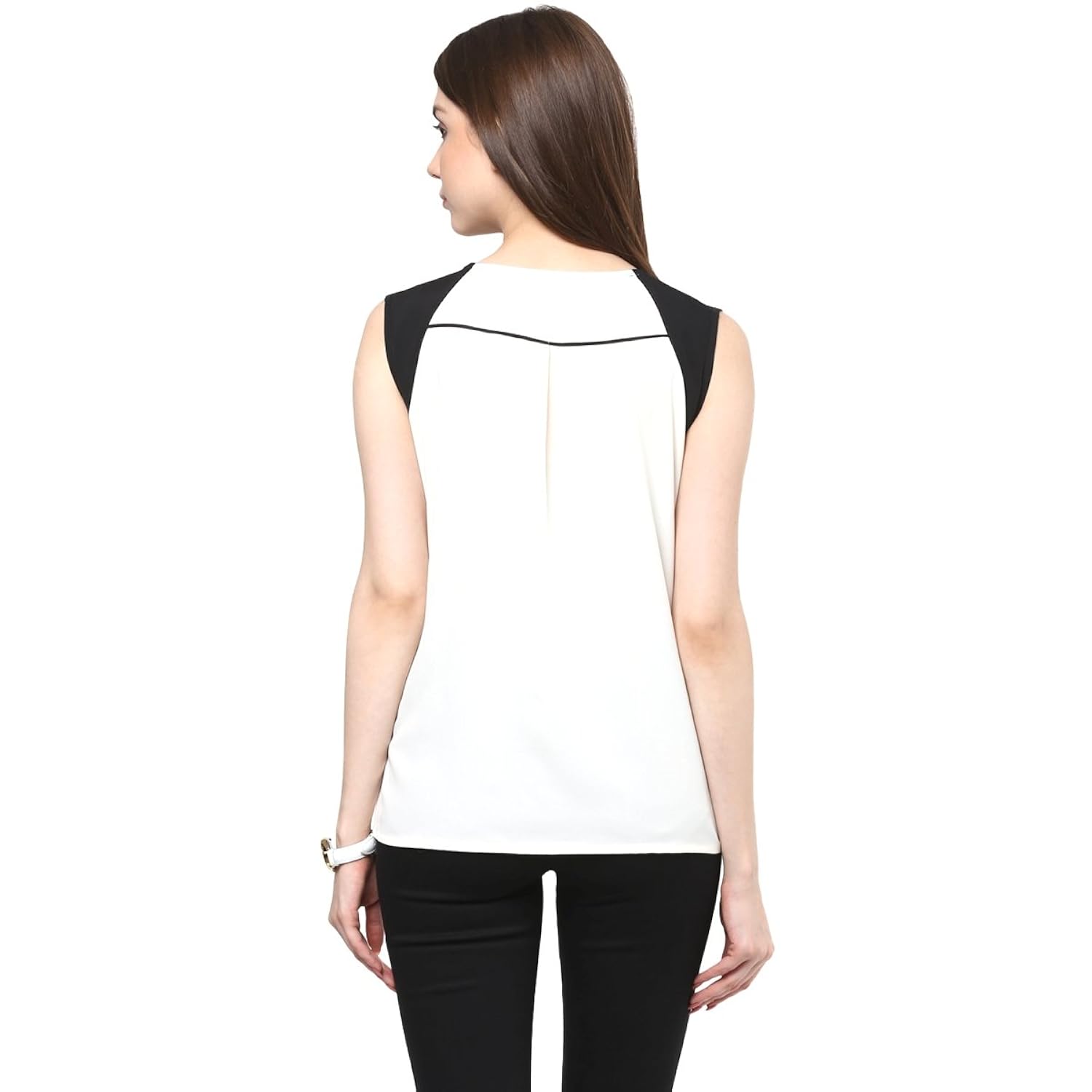 rare off white solid blouse (ep1312a)