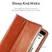 KAVAJ Leather case Cover Berlin for The Apple iPad Mini 3, iPad Mini 2 (Retina Display) and iPad Mini Cognac Brown - Genuine Leather with Stand-up Feature. Thin Smart Cover as Premium Accessory.