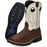 Tony Lama Men's Fireball 11" Composite Toe Work Boot | Waterproof Square Toe Design, 11-Inch Shaft, Western Work Style