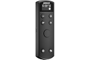 AODELAN Wireless Remote Compatible with Canon Cameras, USB-C Rechargeable, OLED Display, Shutter Release – Compatible with Ca