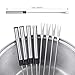 Fondue Aicok Electric Fondue Set Stainless Steel Fondue Pot, Melting Pot for Cheese Chocolate, including 8 Forks and Fork Holder, 1.4L, 1500W