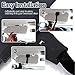 Zone Tech Car Anti-Glare Tinted Windshield Extender – Black Premium Quality Anti-Glare Sun & UV Rays Block Visor Extender