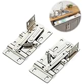 Ravinte 1 Pair Tip Out Tray Hinges Kitchen Cabinet Hinges Self Closing Cabinet Kitchen Hardware Satin Nickel Sturdy Easy Inst
