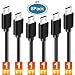 Short Micro USB Cable 1ft,SCOVEE 12 inch Fast Android Charger Cord for Smartphones,Samsung Galaxy,HTC,Motorola,Nokia,MP3,Tablet,USB2.0 A Male to Micro B Charging Station Sync Cord,6 Multi Pack