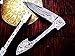 DKC Knives (16 5/18) Sale DKC-37-BH Victorian Damascus Folding Pocket Knife Buffalo Horn 7.75