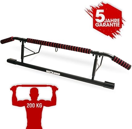 Neolymp Premium Klimmzugstange 5 Jahre Garantie Fur Den Turrahmen Ohne Schrauben Amazon De Sport Freizeit