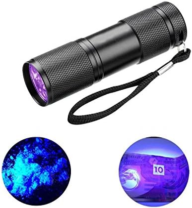 Elephant xu Black Flashlight, UV Flashlight, UV Flashlight, Handheld Black Light Detector for Spot Carpet Pet dog urine detection light, stains and bugs