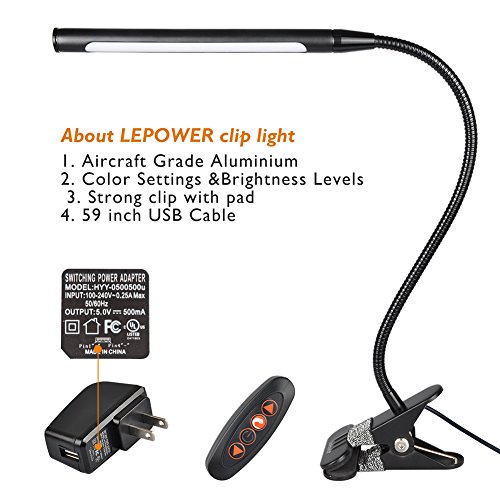 4 LEPOWER+Temperature+Adjustable+Brightness+Headboard