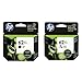 Genuine HP 62XL Black and Color Inkjet Cartridges in Retail Combo Pack