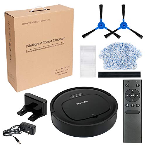 Pureatic V2S Robot Vacuum Cleaner with Smart Mapping, Dual Remote and