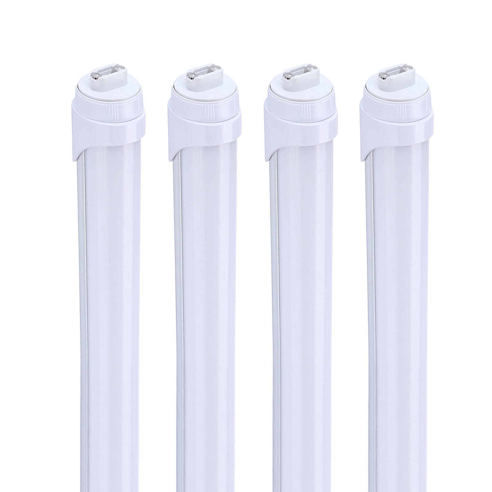 Photo 1 of LED Bulbs 8 Foot, 2 Pin, 45W 6000K, T8 LED Tube Lights, R17D HO Rotatable 8' Shop Lights, Frosted Cover, Dual-Ended Power, Ballast Removed, 8FT LED Bulbs to Replace Fluorescent Lamp(4Pack)
