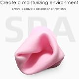 kuou 2 Pairs Soft Moisturizing Socks Gel Lining with Oils & Vitamin E Blue Pink view 4