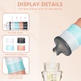 Vicloon Milk Powder Dispenser 4 Layer 120ml Each Gray Pink Blue 2Pcs view 4
