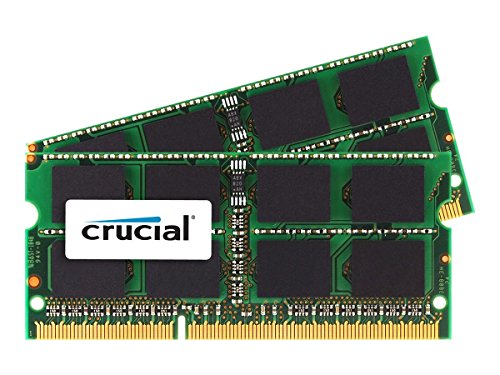 Crucial 16GB Kit (8GBx2) DDR3L 1866 MT/s  (PC3-14900) SODIMM 204-Pin Memory For Mac - CT2K8G3S186DM