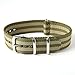 ALPS Watch Bands 20MM Zulu Military Nato Nylon Watch Strap with Stainless Steel Buckle (size :20 cmm, package quantity : strap +Spring Bar) (20mm, Armygreen Beige)