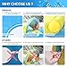Peradix Baby Pool Float with Canopy, Inflatable Baby Swimming Ring with Removable Sun Protection Shade, Whale Toddler Floaties Water Infant Swim Float Toys