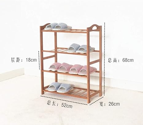 Amazon シンプルな竹 靴箱 レトロアセンブリ木製 靴だな 調節可能な積み重ね可能な防塵 シューズボックス 靴オーガナイザー U 52x26x68cm x10x27inch シューズラック オンライン通販