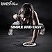 Sliding Discs, Gliding Discs,Smooth Exercise Core Sliders Reversible for use on Carpet or Hard Floors Abdominal Workout - Total Body Workout Equipment - Home Gym for Increased Stamina Burn Fat (Blue)