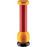 Alessi Wood Pepper Mill, Black, Red, Yellow