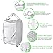 Dalykate Mesh Laundry Hamper, Clothes Hamper Pop-Up Foldable Laundry Basket Large Mesh Hamper with Double Opennings and Reinforced Handles for Dirty Clothes-15x25(Grey)