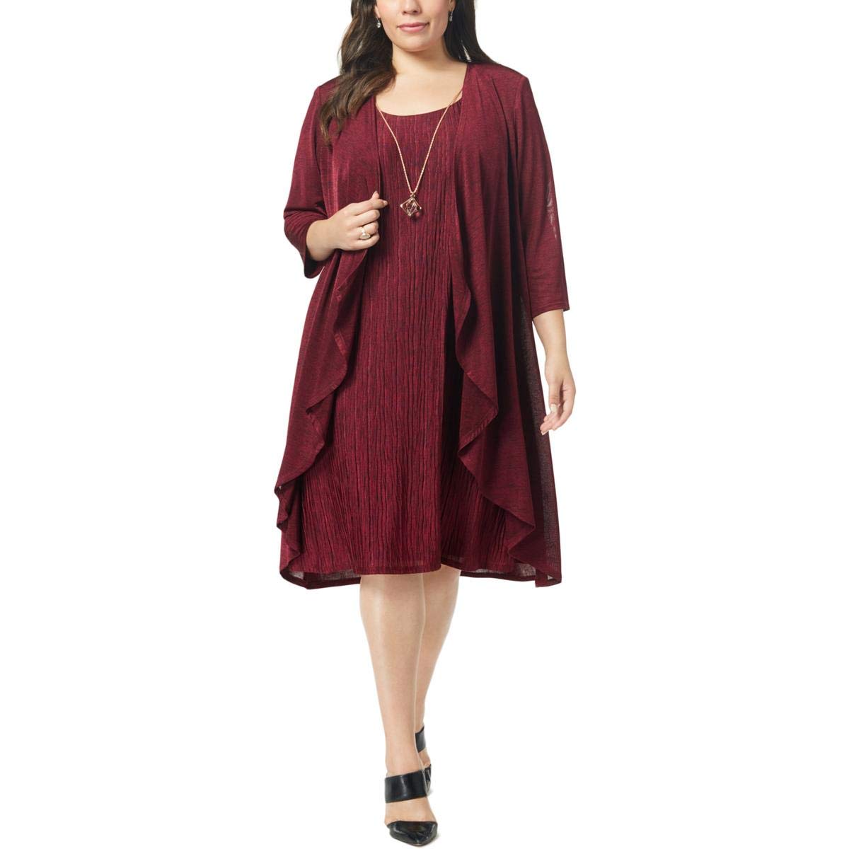 R&M Richards Womens Plus ALine Special Occasion Dress with Jacket