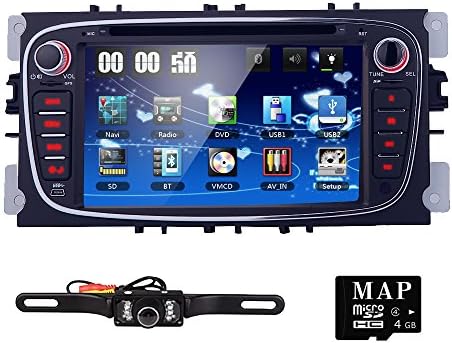 2 Din GPS Navigator Car Radio Stereo DVD Player For Ford Focus 2008-2010 Mondeo 2007-2011 S-Max 2008-2012 Galaxy 2010-2012+CAMERA