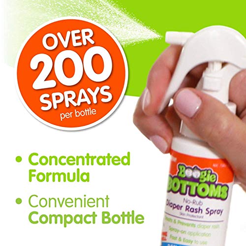 Diaper Rash Cream Spray By Boogie Bottoms, Travel Friendly NoRub Touch