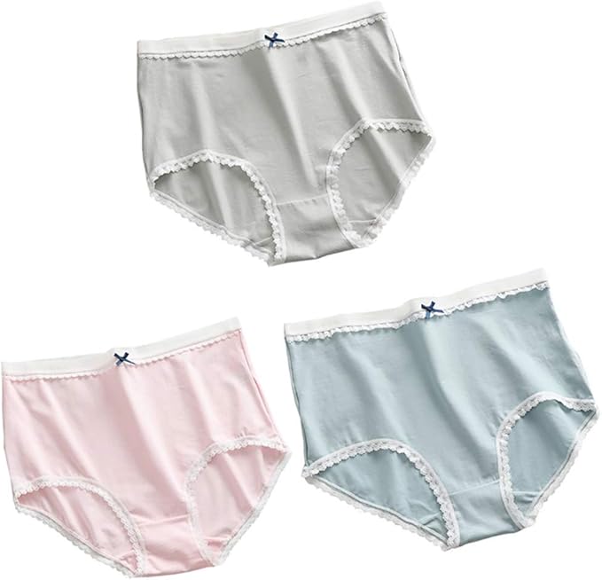 Women's Briefs Comfort Knicker Underwear Women's Pure Cotton and Lace
