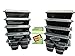 Premium 28oz budget-friendly durable reusable food containers w/lids and 10 sauce cups w/lids leak-resistant bpa-free microwavable dishwasher safe storage meal prep to-go convenience 10-pack