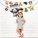Phogary Woodland Creatures Party Baby Shower Supplies (36pcs) - Woodland Animal Balloons, Paper Garland for Forest Friends Themed Theme Party Kids Birthday Party Decor