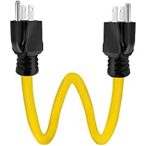 3 Prong Dual Male Extension Cord, 3 Prong Male to Male Extension ...