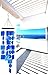 Sea Blue 26 in. H x 6 in. W Wood Capiz Wind Chime