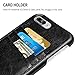 iPhone 8 Plus Case, iPhone 7 Plus Case, Benuo[Card Slot Vintage Series] Premium Genuine Leather Card Case,3 Card Slots, Ultra Slim, Soft Leather Cover for iPhone 8 Plus/7 Plus 5.5 inch(Stylish Black)