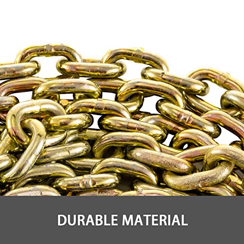 image for BestEquip 2 Pack Grade 70 Chain 3/8Inchx19.7ft (10mmx6m) Heavy Duty Ch