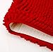 ADASMILE A & S Christmas Bath Rug Super Soft Absorbent Non Slip Microfiber Chenille Carpet Bathroom Mats Shower Rugs for Tub Shower Textured Surface,Floor,Shower Stall,Red,17