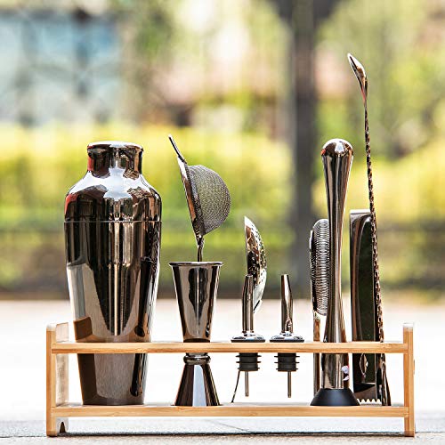 FayTun Bartender Kit with Stand | Bar Set Cocktail Shaker Set for Drink Mixing - Bar Tools: Martini Shaker, Jigger… – Bild 7
