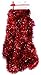 Tinsel Garland 25 ft, Perfect for Holiday, Memorial Day, 4th of July, Christmas, New Year's Eve Celebration, Wedding, Birthdays, Festivities, Special Events, Decorative Accents-1 Red, 25 ft. Long