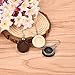 DROLE 40Pcs Wood Earring Wire Hooks Blank Dangle Tray Earring Settings Kit- 20Pcs Wooden Earring Blanks with 20Pcs 12mm Glass Dome Tiles Cabochon Findings for Jewelry Making #2