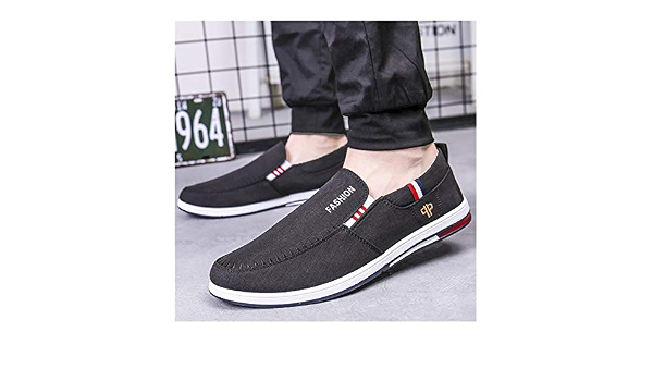 Amazon.com: Zapatillas de hombre de verano zapatos de lona para hombre,  zapatos casuales, zapatos de conducción, color negro, zapatos para hombre y  hombre (color: negro, tamaño: 6.5) : Ropa, Zapatos y Joyería