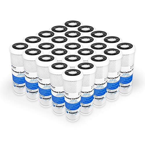 25) 2.5 x 10 Inch Activated Carbon Whole House RO Water Pre Filter CTO 10 Micron