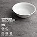 Sweese 1306 Porcelain Bowls - 20 Ounce for Cereal, Soup and Fruit - Set of 6, White