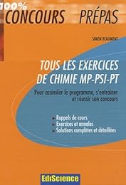 Tous les exercices de chimie MP-PSI-PT
