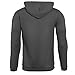 HEQU Men's Casual Funnel Neck Square Pattern Quilted Hoodie Pullover Sweatshirt Grey M